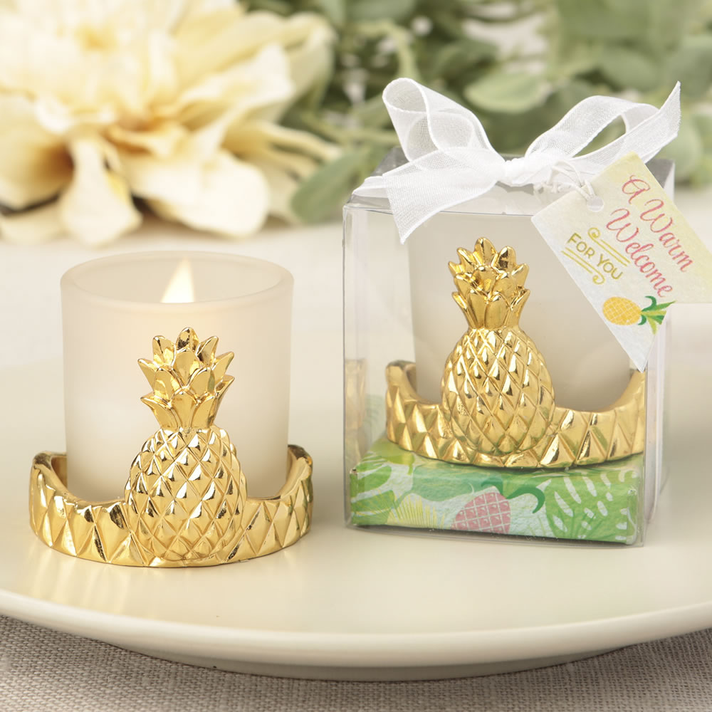 Pineapple design votive candle holder
