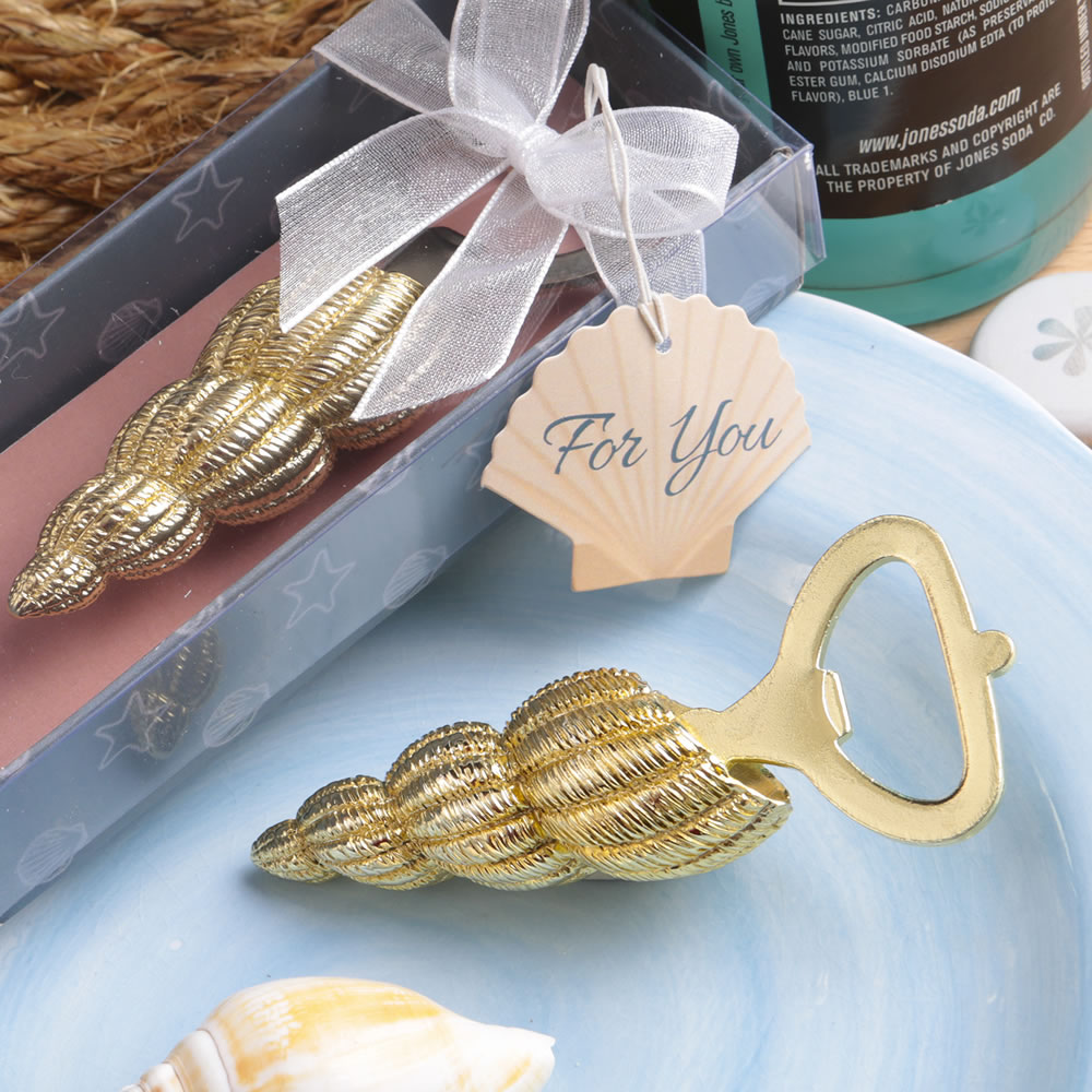 Conch sea shell design bottle opener