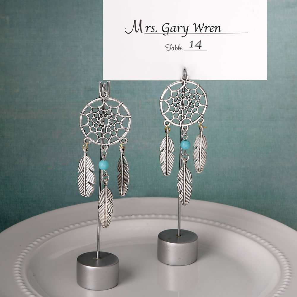 Dream catcher place card holder / Photo holder in southwest / American Indian design