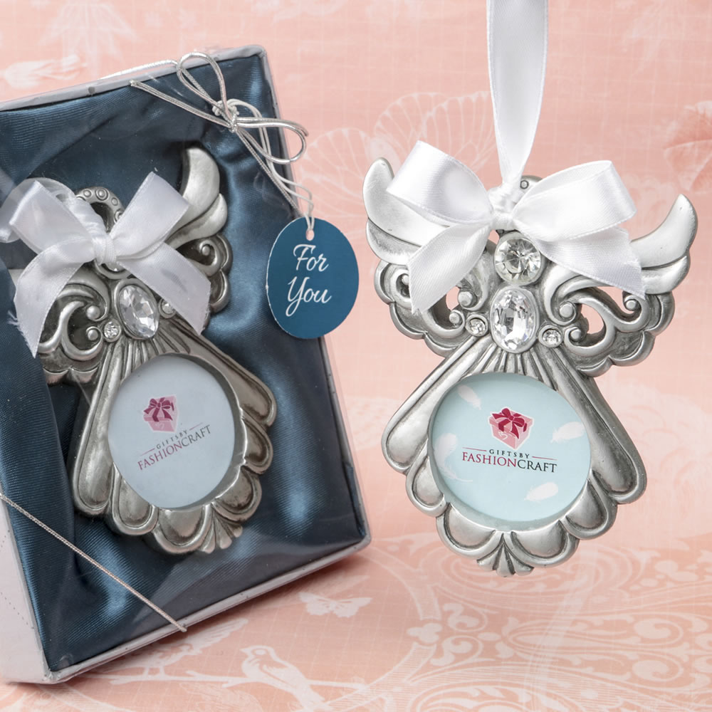 Angel ornament with picture frame