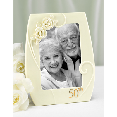 50th Pearl Rose Frame