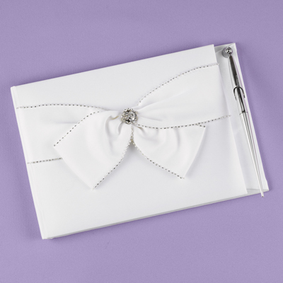 Sparkling Sash Guest Book with Pen