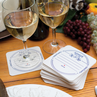 "Advice for the Mr .& Mrs." Coasters