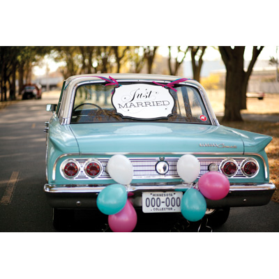 Just Married Car Sign
