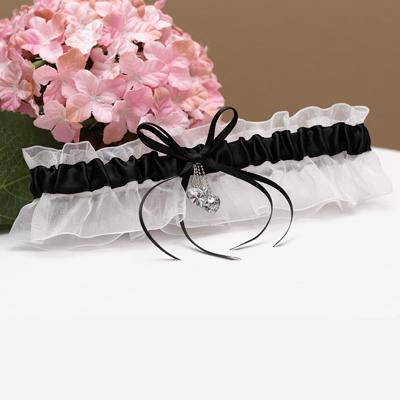 Heart's Desire Black Garter