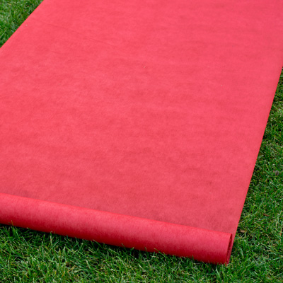 Red Blank Aisle Runner