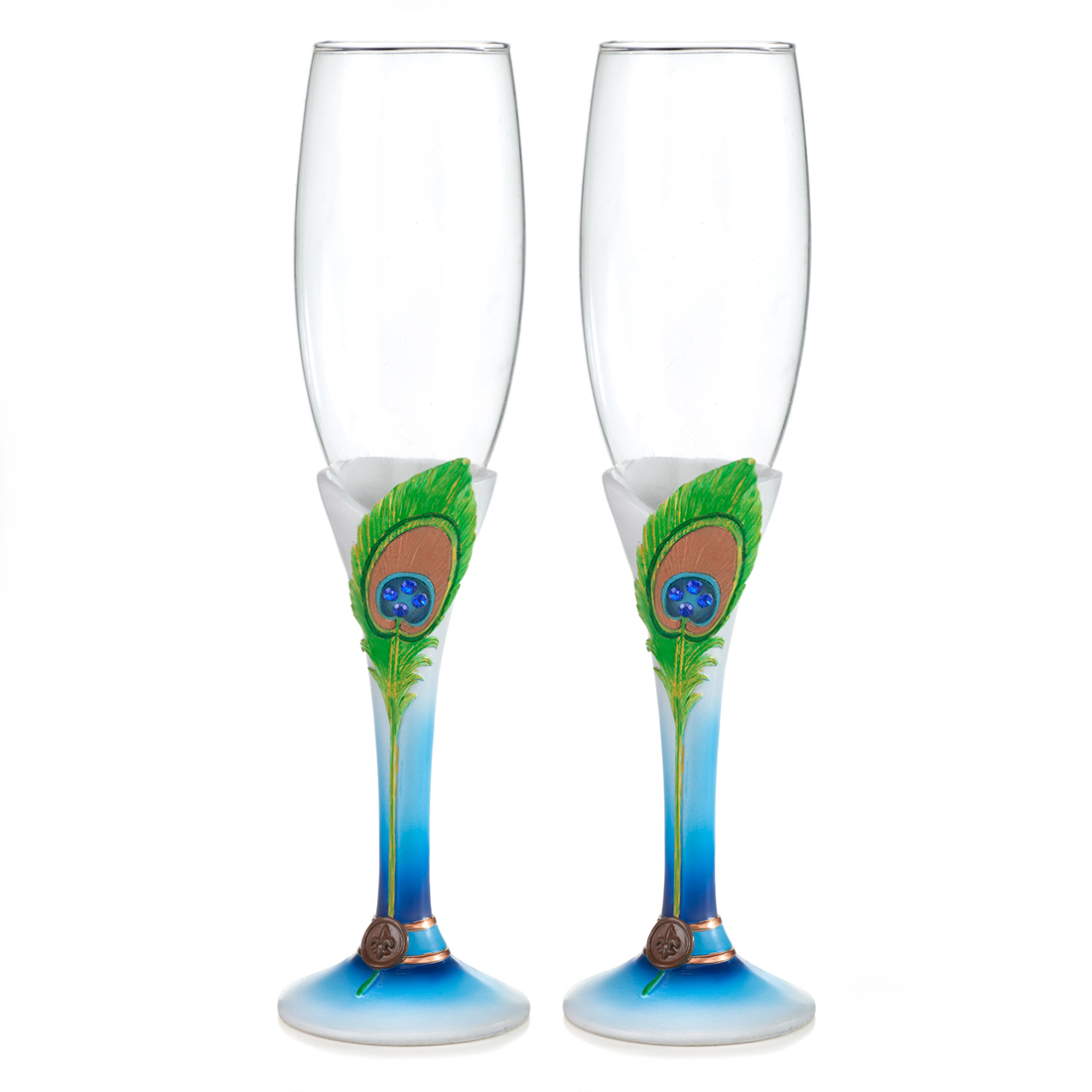 Elegant Peacock Flute