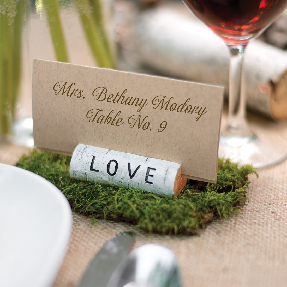 Rustic Love Card Holder