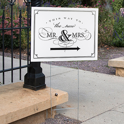 Golden Elegance Yard Sign