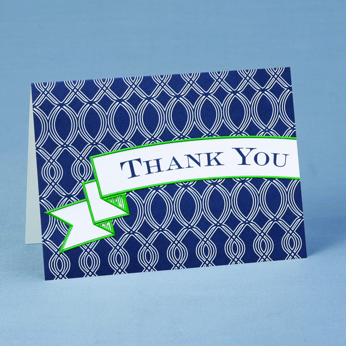 Navy Trellis Thank You