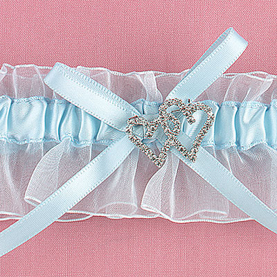 Blue Crystal All My Heart Garter