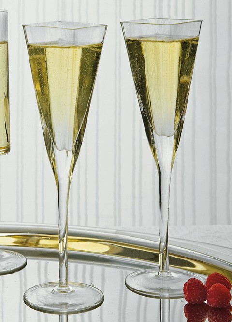 Square Toasting Flutes Set