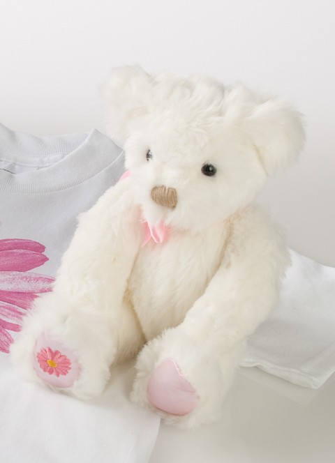 Flower Girl Stuffed Bear
