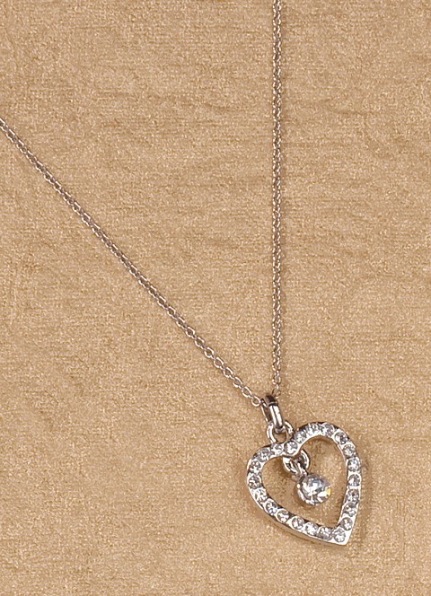 Flower Girl Heart Necklace