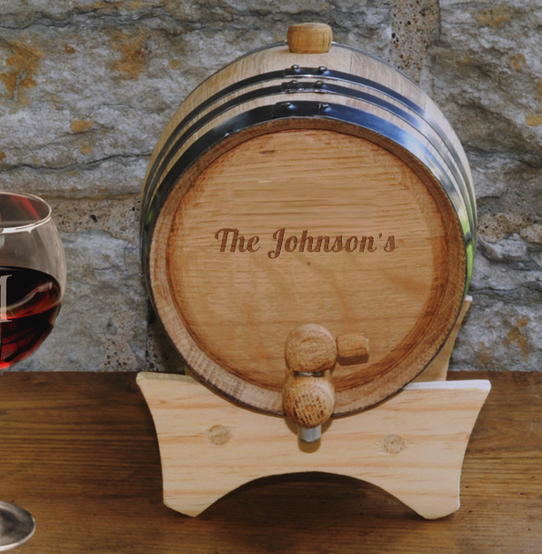 Personalized Mini-Oak Wine Cask