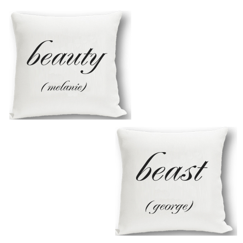 Personalized Couples Throw Pillow Sets