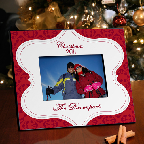 Personalized Christmas Tapestry Picture Frame