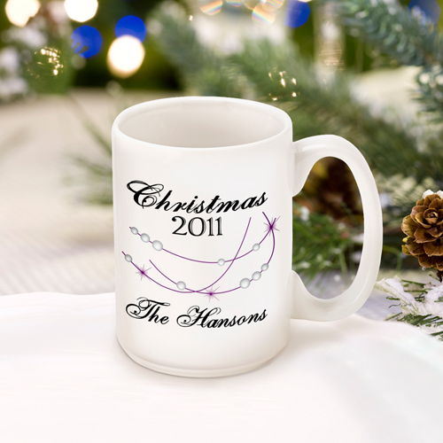 Personalized Christmas Star Mug