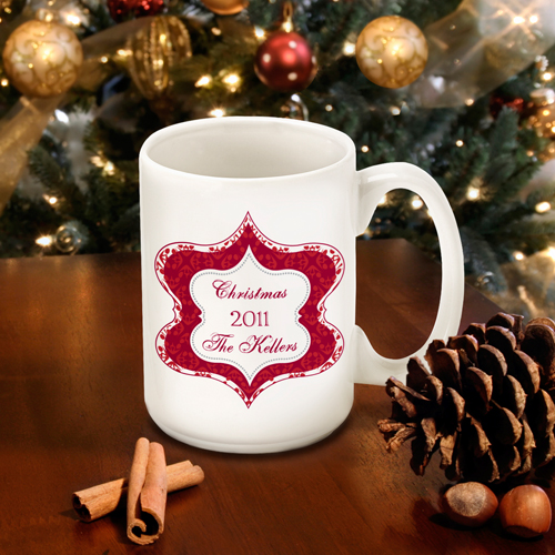 Personalized Christmas Tapestry Mug