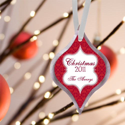 Personalized Christmas Tapestry Ornament