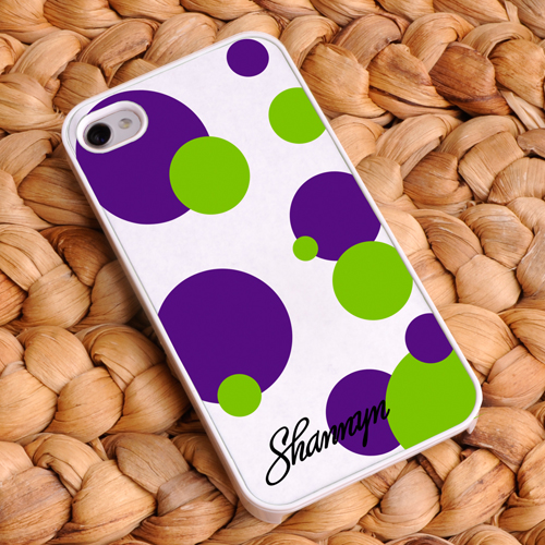 Personalized Bubbles iPhone Case