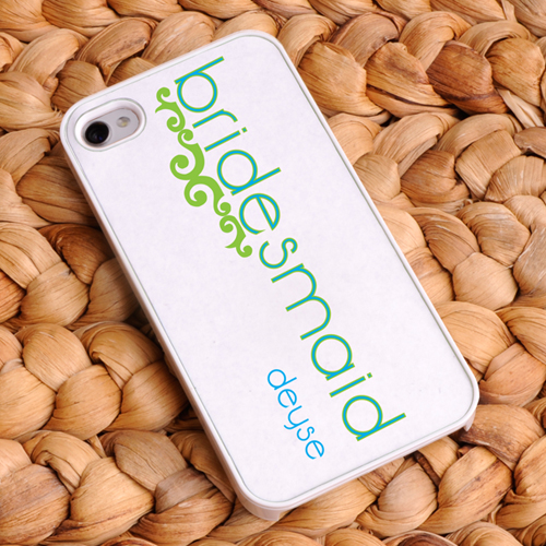 Personalized Lovely Lime Bridesmaid iPhone Case