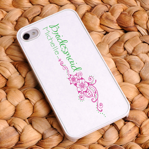 Personalized Preppy Breeze Bridesmaid iPhone Case
