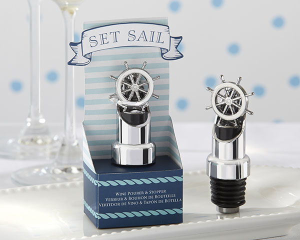 "Set Sail" Ship Wheel Pourer