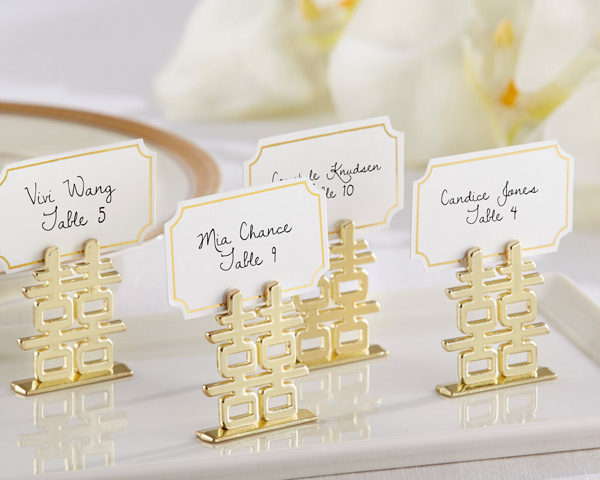 "Double Happiness" Place Card Holders (Set of 6)
