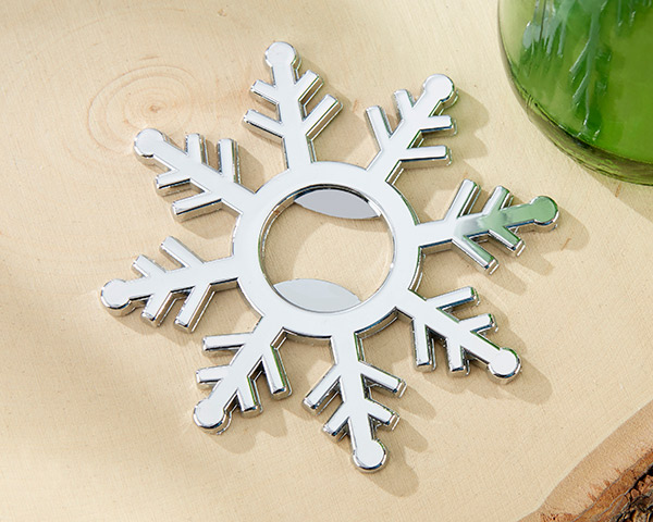 Silver Snowflake Bottle Opener