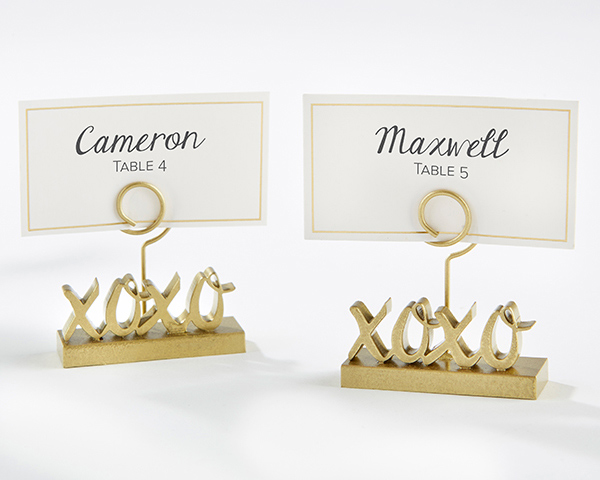 XOXO Gold Place Card Holder (Set of 6)