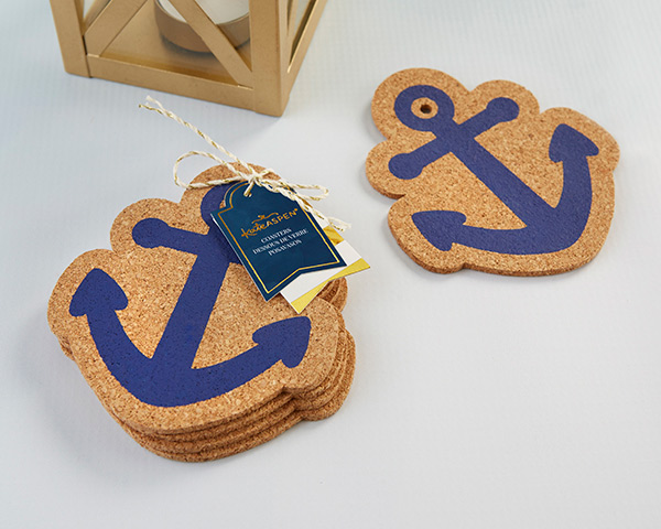 Nautical Anchor Cork Coaster (Set of 4)