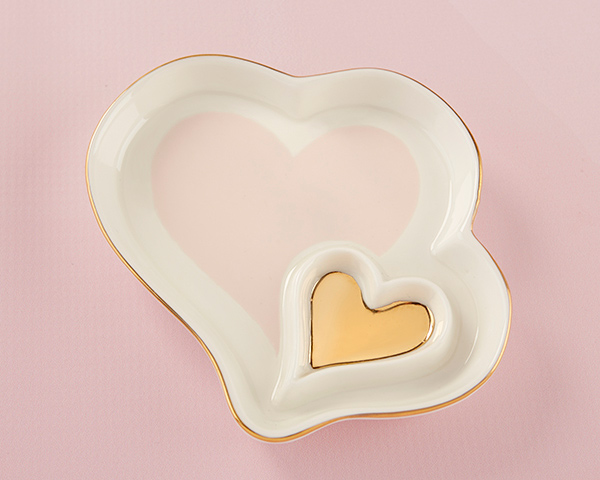 Double Heart Trinket Dish
