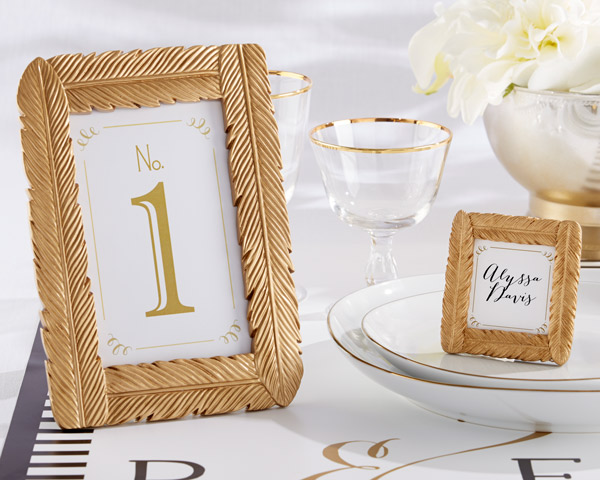 "Gilded Gold" Feather Frame - Large