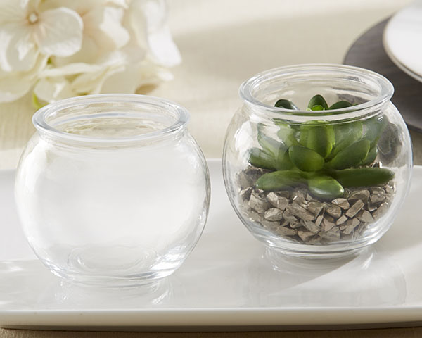 Bubble Shaped Glass Terrarium Bowl (Set of 4)