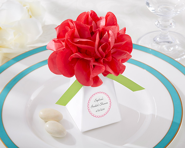 "Pink Pom Pom" Favor Box (Set of 24)