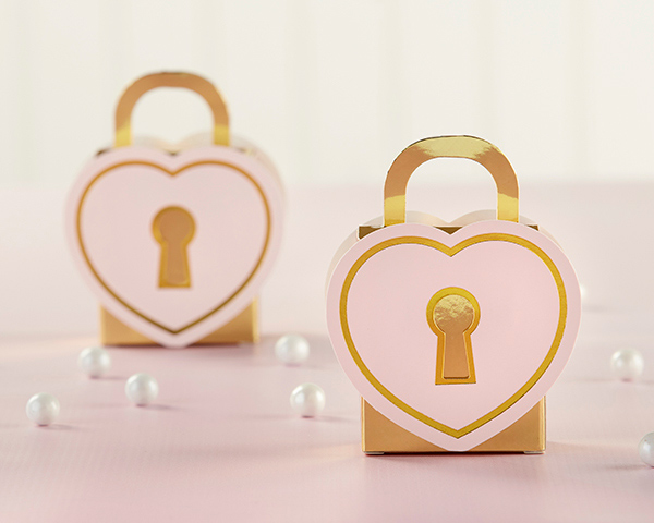 Love Lock Favor Box (Set of 12)