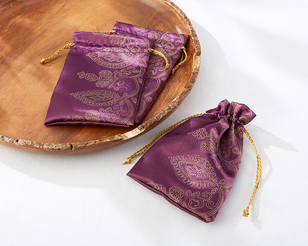 Amethyst Jewel Favor Bags (Set of 12)