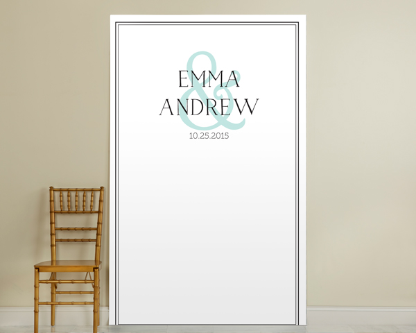 Personalized Simply Elegant Photo Backdrop