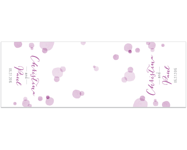 Personalized Orchid Dots Table Runner