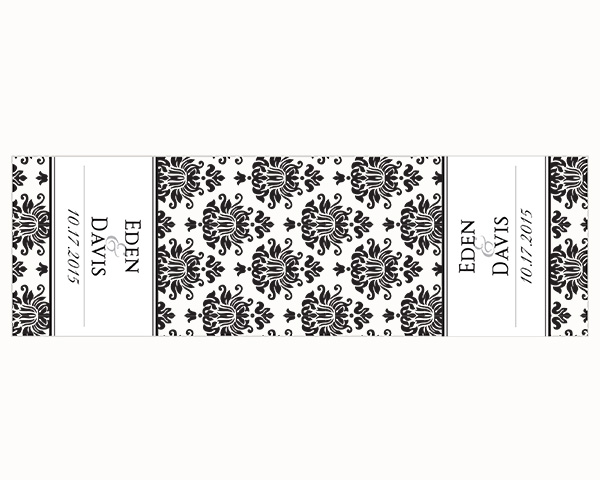 Personalized Damask Table Runner