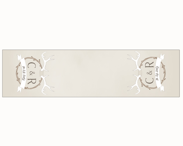 Personalized Antler Table Runner