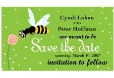 Bee Design Save The Date Magnets