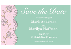 Floral Design Save The Date Magnets
