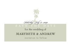 Island Design Save The Date Magnets