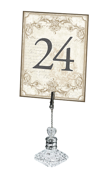 Vintage Gold Table Numbers (1-24)