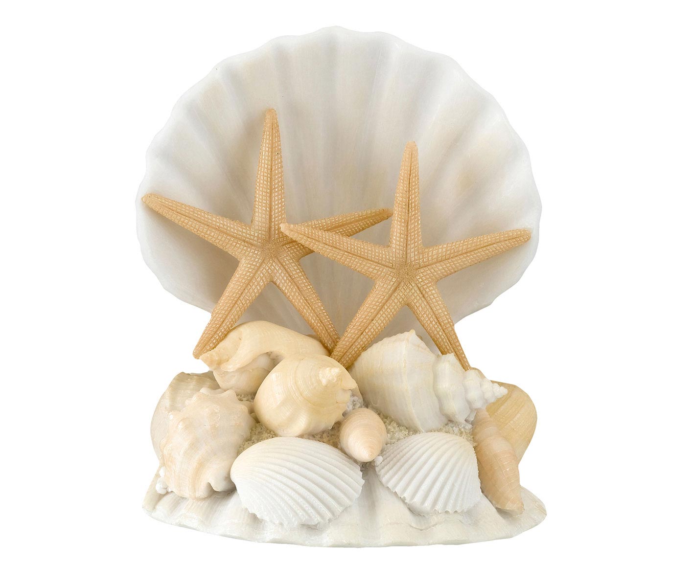 Coastal Seashell Wedding Cake Topper