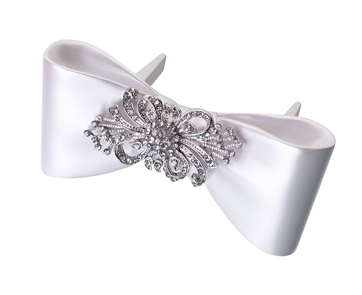 Bow with Rhinestone Decoration Cake Pick