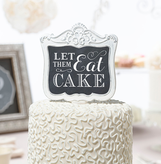 "Let Them Eat Cake" Frame Cake Pick