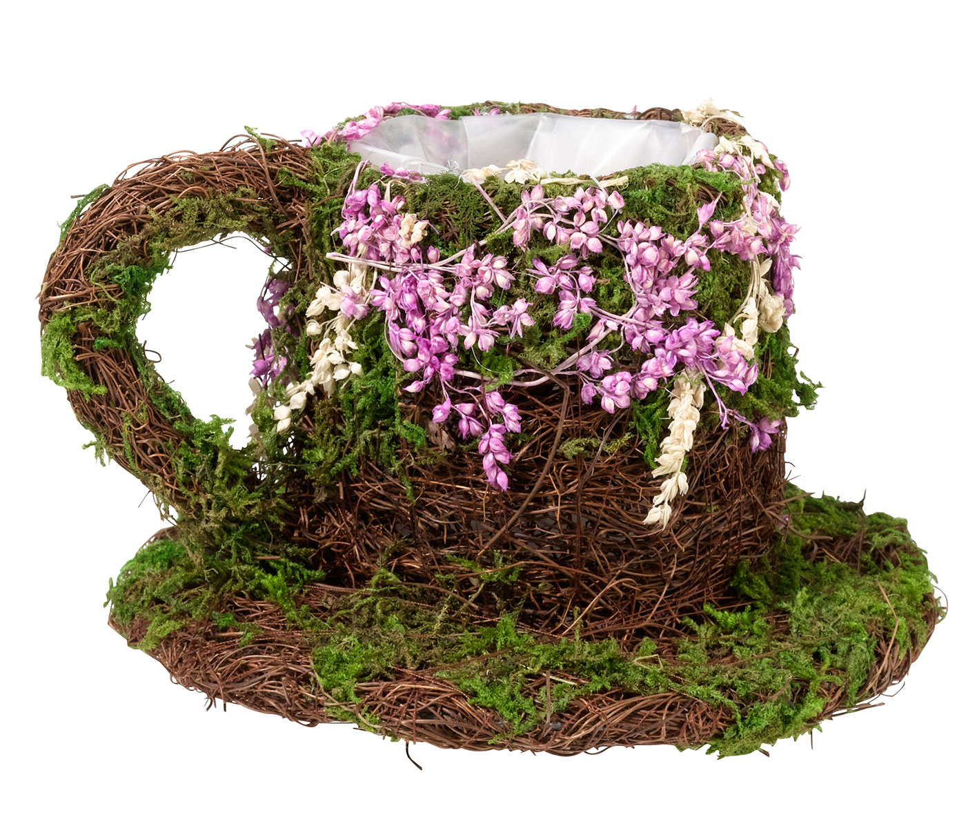 Rattan & Moss Teacup Basket